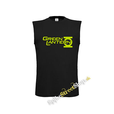 GREEN LANTERN - Logo - čierne detské tričko bez rukávov