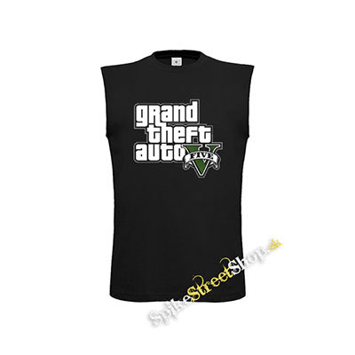 GTA - GRAND THEFT AUTO - V - - čierne detské tričko bez rukávov