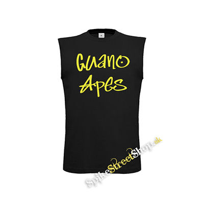 GUANO APES - Logo Yellow - čierne detské tričko bez rukávov