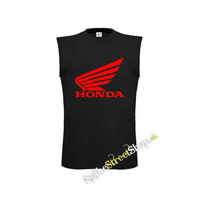 HONDA - Red Logo - čierne detské tričko bez rukávov