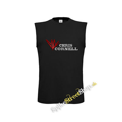 CHRIS CORNELL - Logo - čierne detské tričko bez rukávov