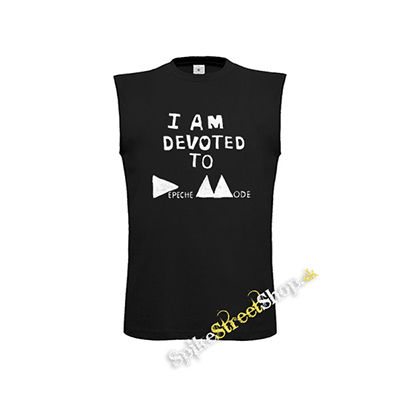 I AM DEVOTED TO DEPECHE MODE - čierne detské tričko bez rukávov
