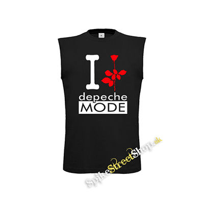 I LOVE DEPECHE MODE - čierne detské tričko bez rukávov