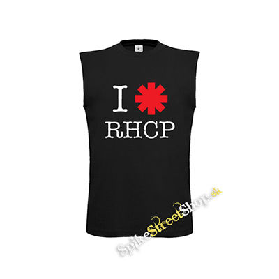 I LOVE RED HOT CHILI PEPPERS - čierne detské tričko bez rukávov
