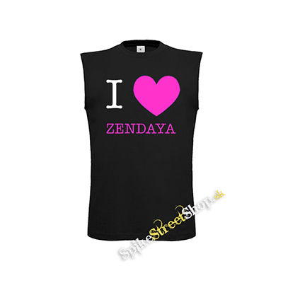 I LOVE ZENDAYA - čierne detské tričko bez rukávov