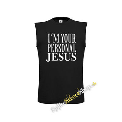 I´M YOUR PERSONAL JESUS - čierne detské tričko bez rukávov