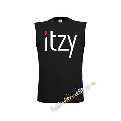 ITZY - Logo - čierne detské tričko bez rukávov