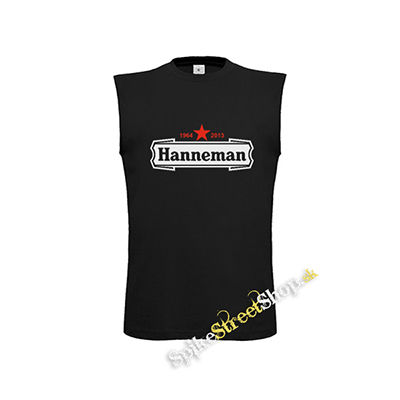 JEFF HANNEMAN - Logo - čierne detské tričko bez rukávov