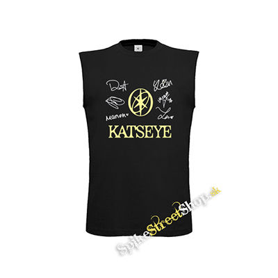 KATSEYE - Logo Signature - čierne detské tričko bez rukávov