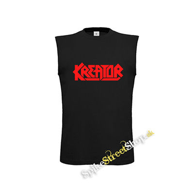 KREATOR - Logo Red - čierne detské tričko bez rukávov