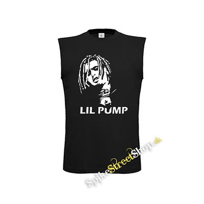 LIL PUMP - Logo & Portrait - čierne detské tričko bez rukávov