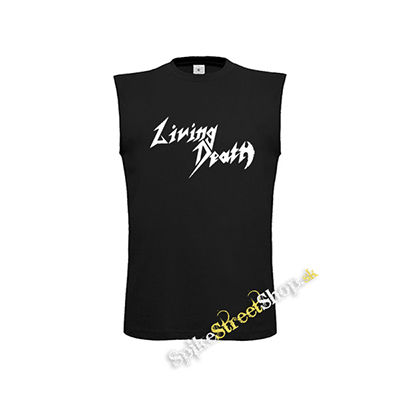 LIVING DEATH - Logo - čierne detské tričko bez rukávov