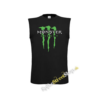 MONSTER ENERGY - Logo Crest - čierne detské tričko bez rukávov