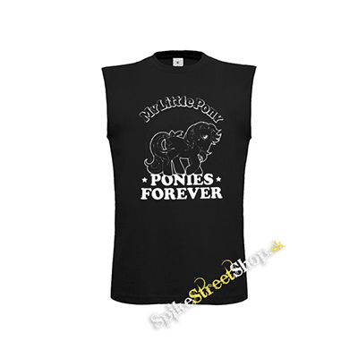 MY LITTLE PONY - Ponies Forever - čierne detské tričko bez rukávov