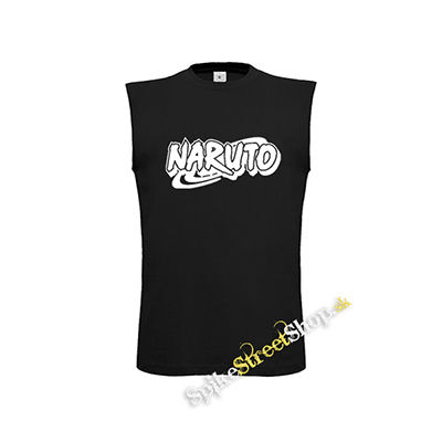 NARUTO - Logo - čierne detské tričko bez rukávov