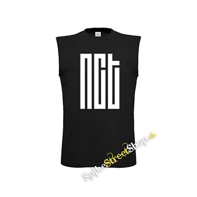 NCT - Logo - čierne detské tričko bez rukávov
