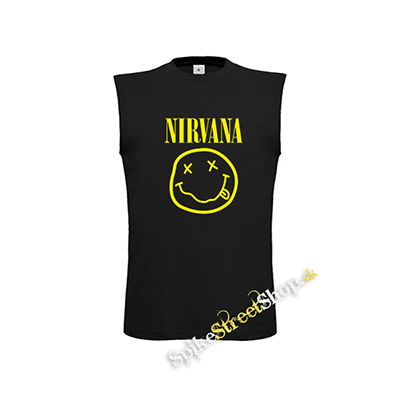 NIRVANA - Big Smile - čierne detské tričko bez rukávov