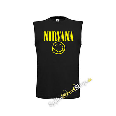 NIRVANA - Big Smile Motive 2 - čierne detské tričko bez rukávov