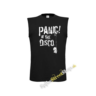 PANIC AT THE DISCO - čierne detské tričko bez rukávov