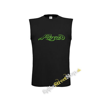 POISON - Logo Green - čierne detské tričko bez rukávov