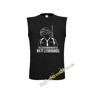 PUBG - Crest - čierne detské tričko bez rukávov