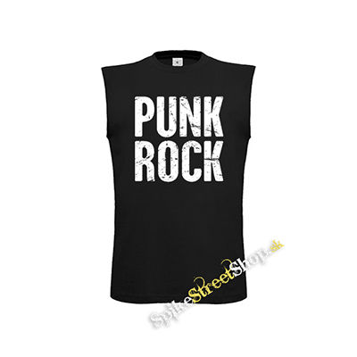 PUNKROCK - Logo Motív 2 - čierne detské tričko bez rukávov