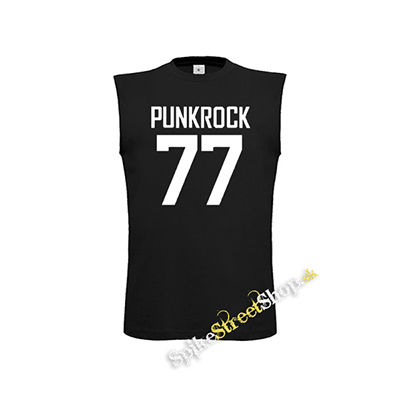 PUNKROCK 77 - Logo Motive 2 - čierne detské tričko bez rukávov