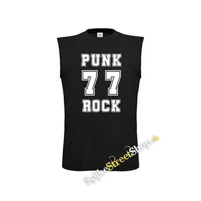 PUNKROCK 77 - čierne detské tričko bez rukávov