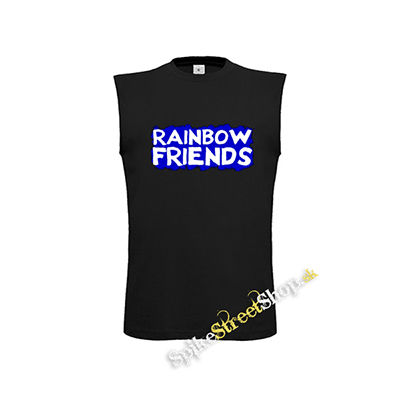 RAINBOW FRIENDS - čierne detské tričko bez rukávov