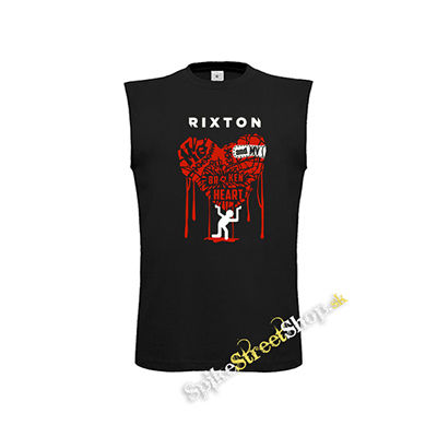 RIXTON - Me And My Broken Heart - čierne detské tričko bez rukávov