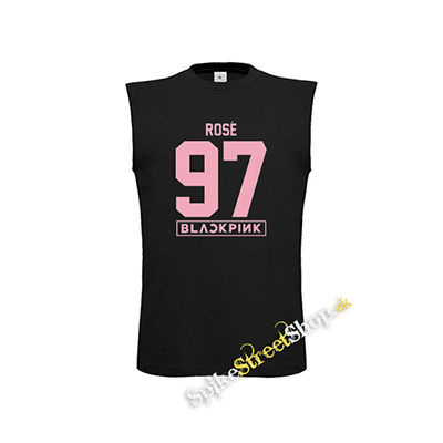 ROSÉ 97 - BLACKPINK - Pink Number Years - čierne detské tričko bez rukávov