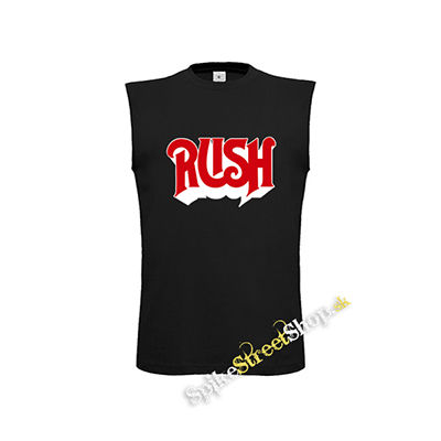 RUSH - Logo Red - čierne detské tričko bez rukávov