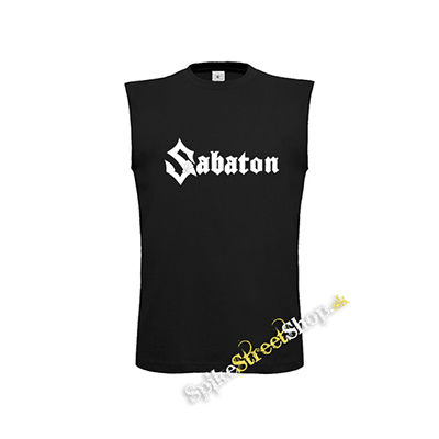 SABATON - Logo CIERNE - čierne detské tričko bez rukávov
