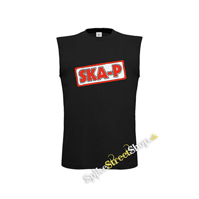 SKA-P - Red Logo - čierne detské tričko bez rukávov