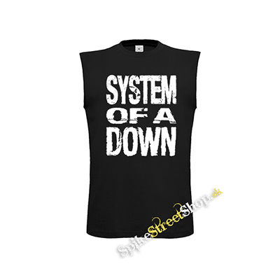 SYSTEM OF A DOWN - Logo - čierne detské tričko bez rukávov