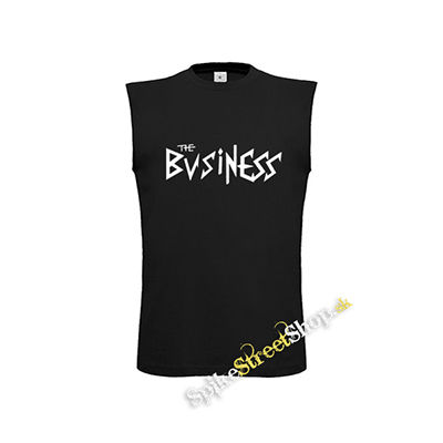 THE BUSINESS - Logo - čierne detské tričko bez rukávov