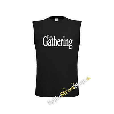 THE GATHERING - Logo White - čierne detské tričko bez rukávov