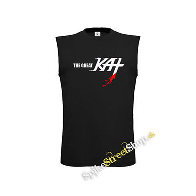 THE GREAT KAT - Logo - čierne detské tričko bez rukávov