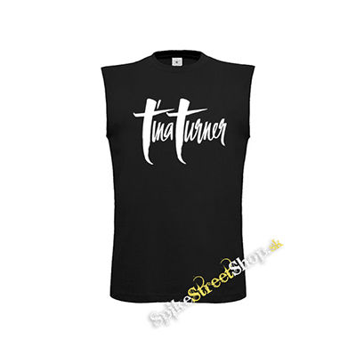 TINA TURNER - Logo - čierne detské tričko bez rukávov