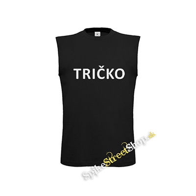 TRIČKO - čierne detské tričko bez rukávov