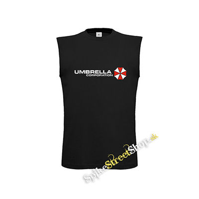UMBRELLA CORPORATION - Logo Red White - čierne detské tričko bez rukávov