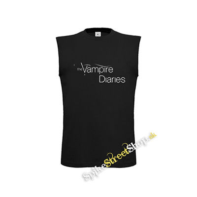 VAMPIRE DIARIES - Logo Motive 2 - čierne detské tričko bez rukávov
