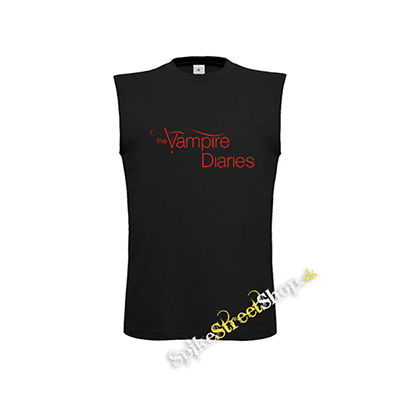VAMPIRE DIARIES - Red Logo - čierne detské tričko bez rukávov