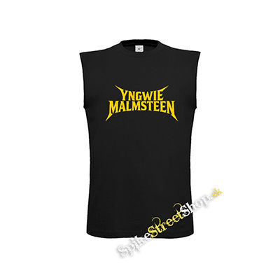 YNGWIE MALMSTEEN - Logo Yellow - čierne detské tričko bez rukávov