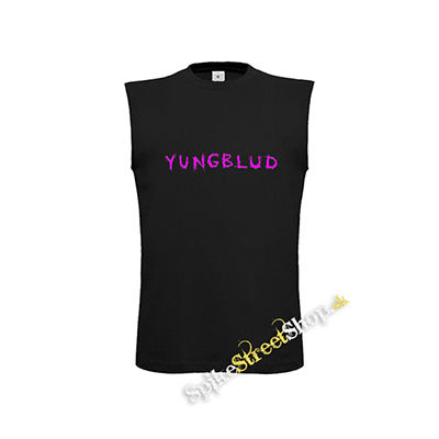 YUNGBLUD - Pink Logo - čierne detské tričko bez rukávov