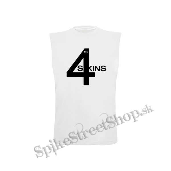 4 SKINS - Logo - biele detské tričko bez rukávov