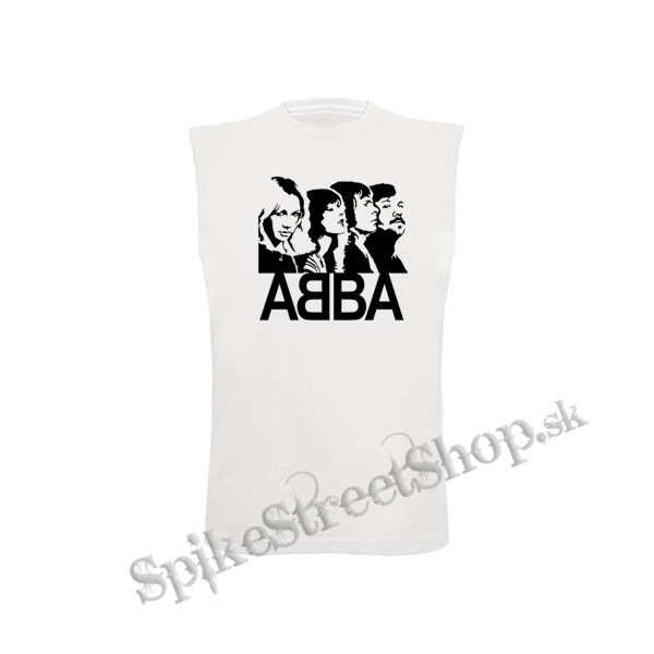 ABBA - Band - biele detské tričko bez rukávov