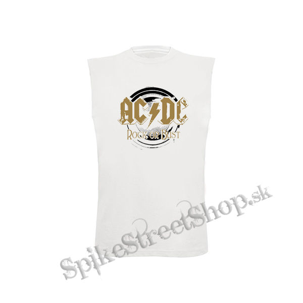 ACDC - Gold Rock Or Bust - biele detské tričko bez rukávov