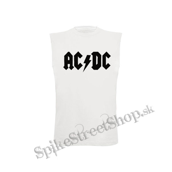 ACDC - Logo - biele detské tričko bez rukávov
