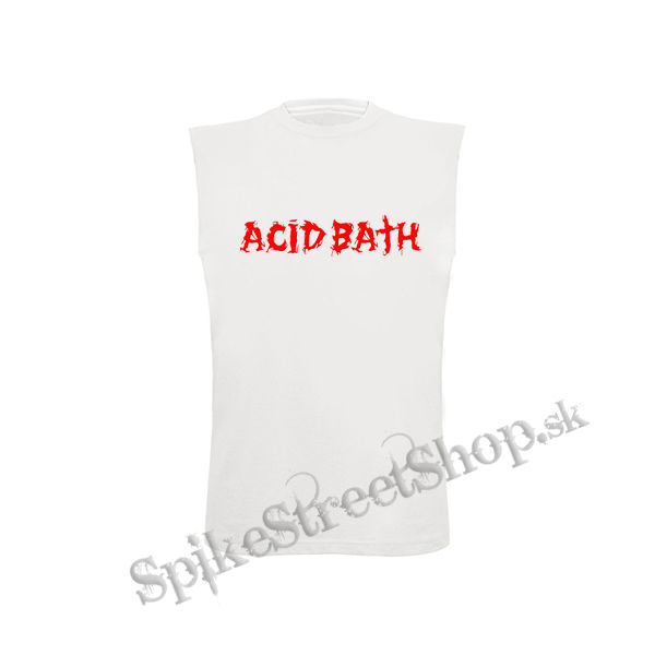 ACID BATH - Logo Red - biele detské tričko bez rukávov